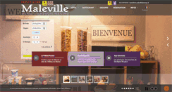 Desktop Screenshot of hostellerie-maleville.com
