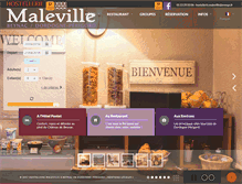 Tablet Screenshot of hostellerie-maleville.com